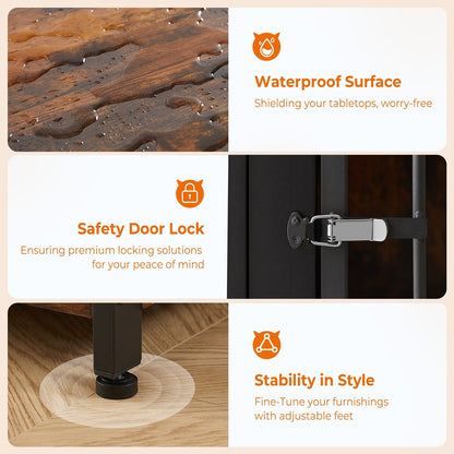 70.86'' Meuble-TV pour chien, grand modèle, avec coussin et deux compartiments (sans coussin)