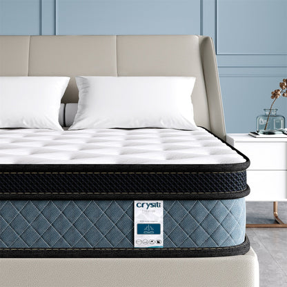Matelas hybride en mousse à mémoire de forme à refroidissement rapide, densité moyenne, livré dans une boîte (8 pouces)
