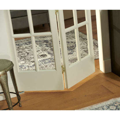 Porte pliante en pin non fini de 91 cm (36 pouces) à carreaux de verre traditionnels AWC