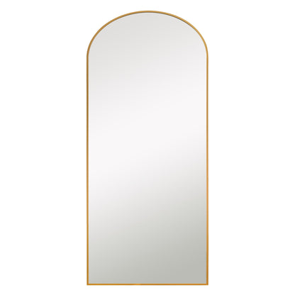 Grand miroir moderne à encadrement incurvé
