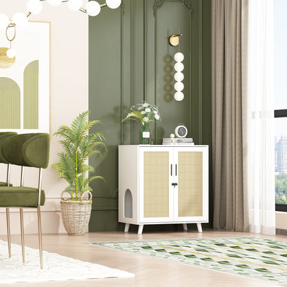 Abri pour litière de chat, maison pour chat, table d'appoint, armoire, bibliothèque