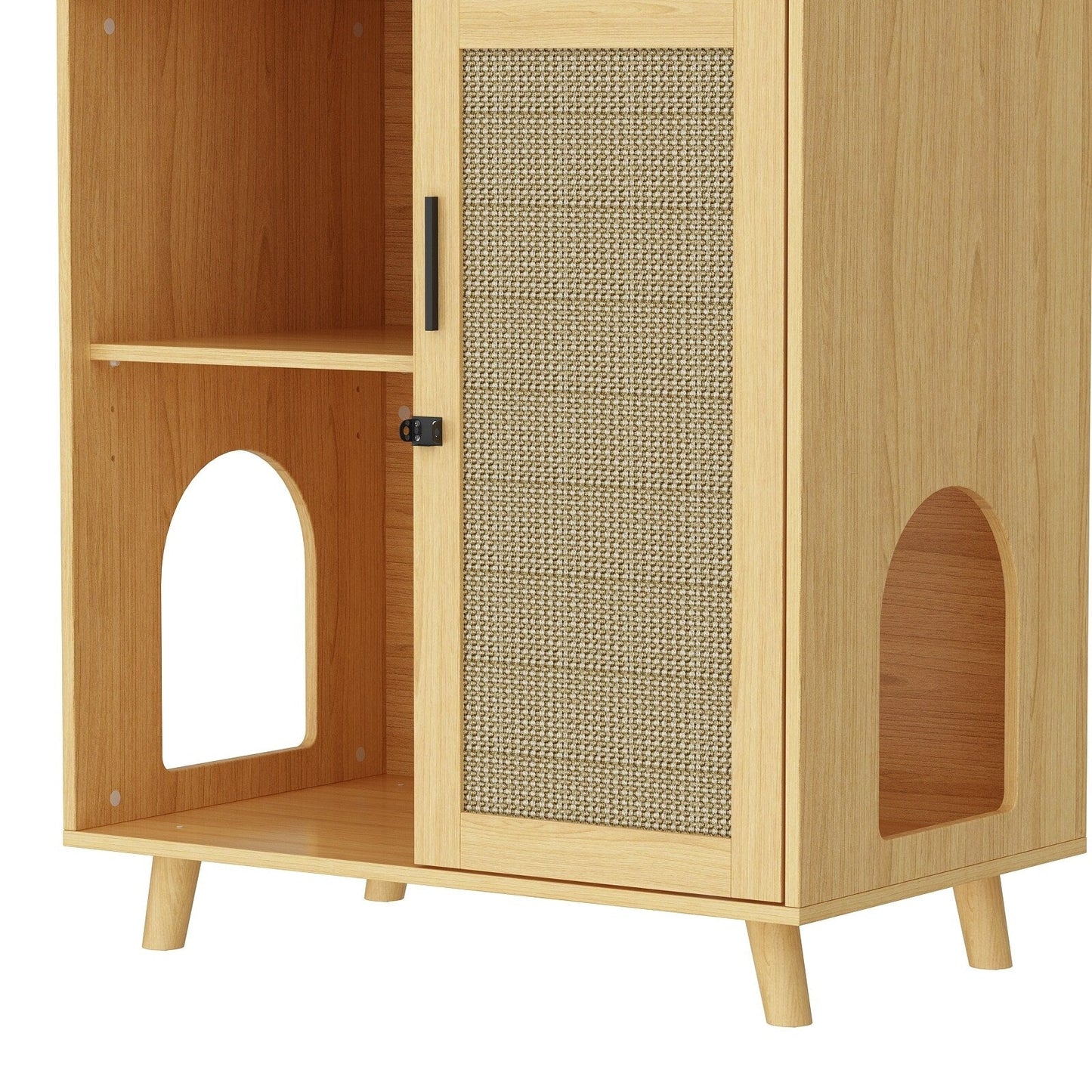 Abri pour litière de chat, maison pour chat, table d'appoint, armoire, bibliothèque