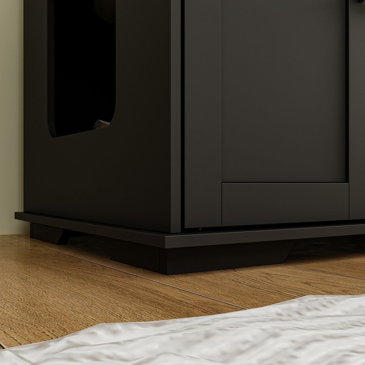 Meuble cache-litière pour chat, double, pour plus d'intimité pour vos animaux de compagnie