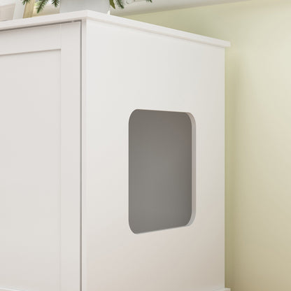 Meuble cache-litière pour chat, double, pour plus d'intimité pour vos animaux de compagnie