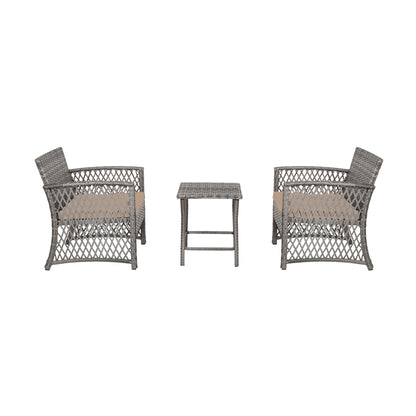 Ensemble de bistro en rotin pour patio Heritage Outdoor, 3 pièces