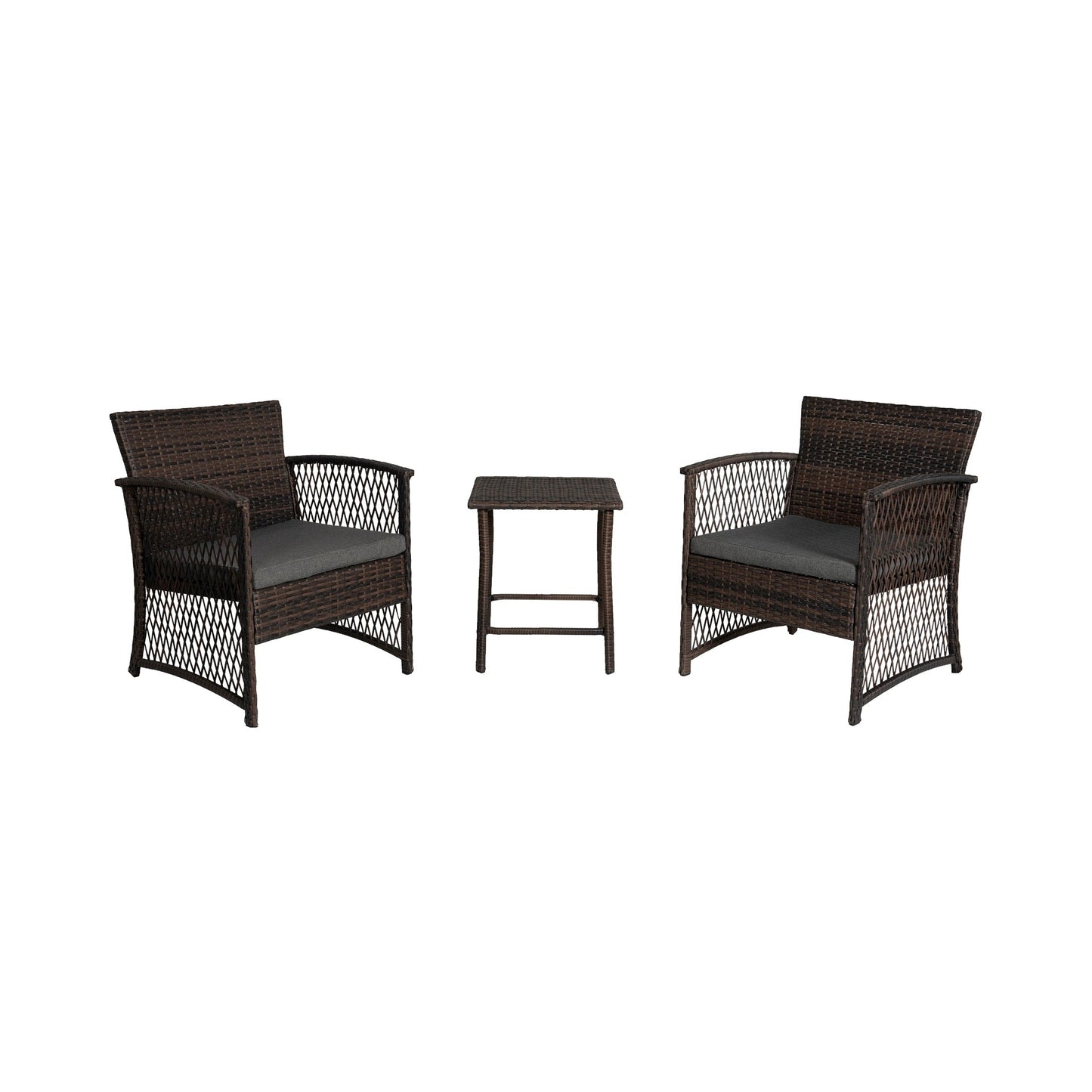 Ensemble de bistro en rotin pour patio Heritage Outdoor, 3 pièces