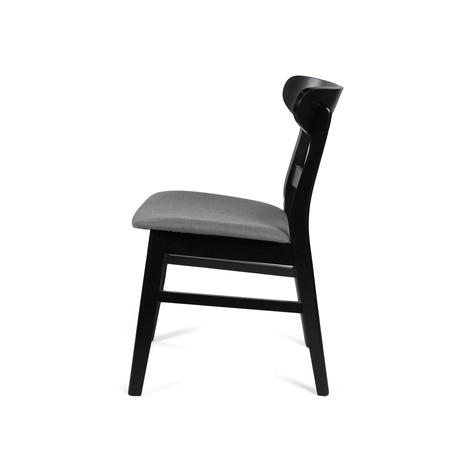 Chaise de salle à manger Abrielle en bois d'acacia rembourré, style moderne du milieu du siècle, par Christopher Knight Home (lot de 2)